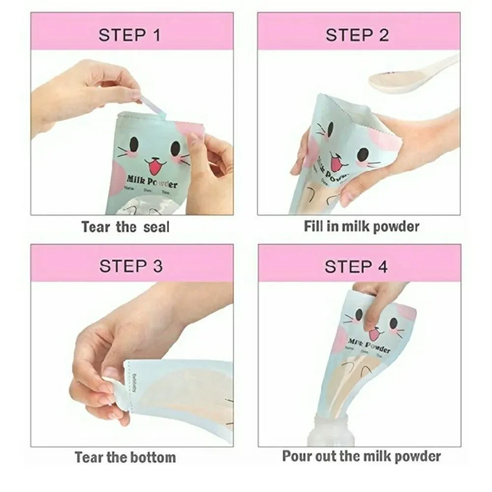 NEW 30 Formula or Milk Powder Storage‎ Bags Kitty